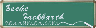 Beeke Hackbarth Visitenkarte